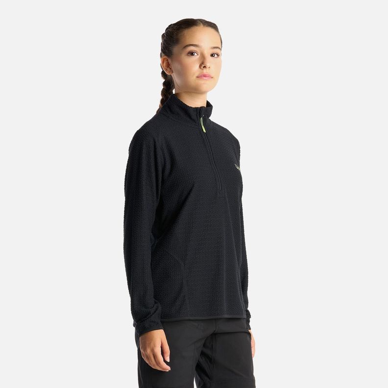 Poleron Teen Girl Mild Nano-F 14 Zip Negro Lippi I24-2