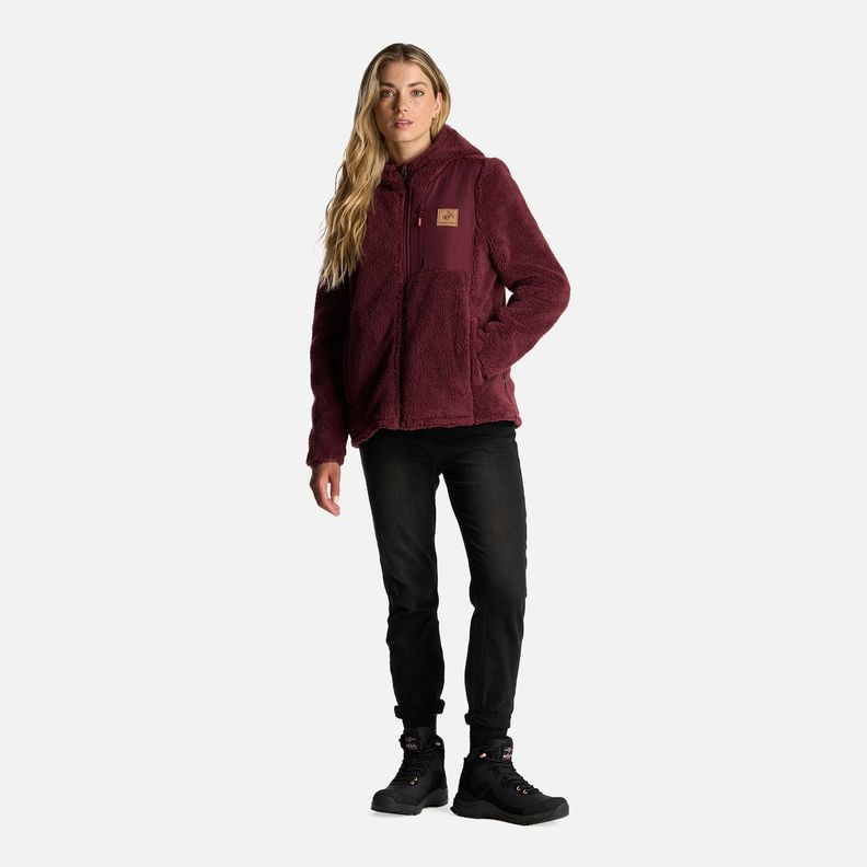 Chaqueta Mujer Bi-Polar Burdeo Haka Honu I24-8