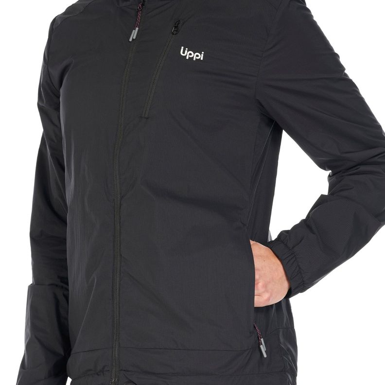 Chaqueta Mujer Spry Windbreaker Nano-F Hoody Jacket Negro Lippi