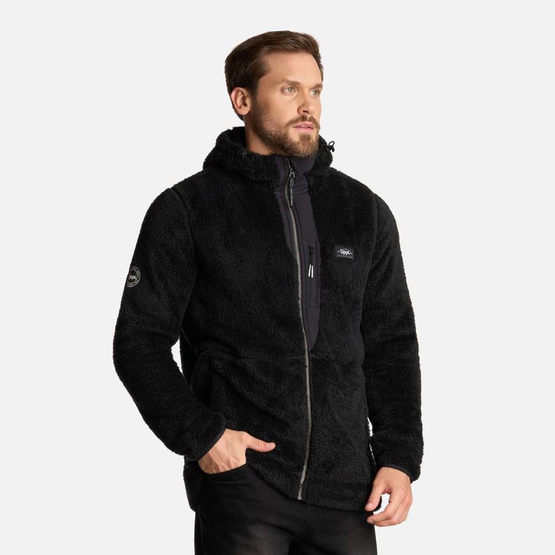 Polar Hombre Bear Shaggy-Pro Hoody Jacket Negro Lippi I25-1