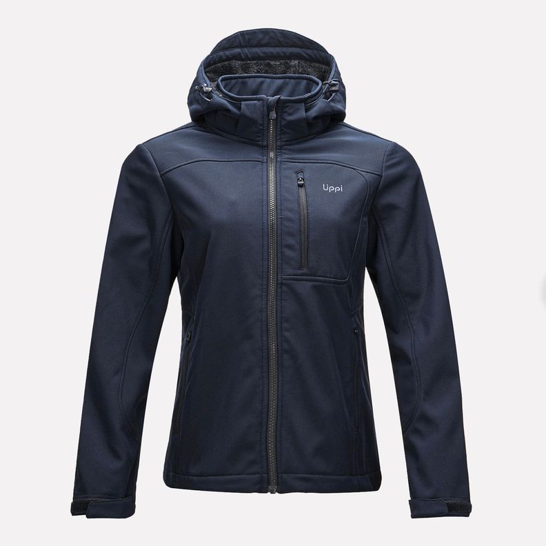 Chaqueta Mujer Macaya Softshell Hoody Jacket Azul Marino Lippi I23