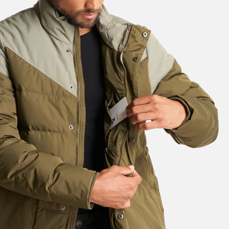 Chaqueta Hombre Kobuk Down Jacket Verde Militar Lippi-4