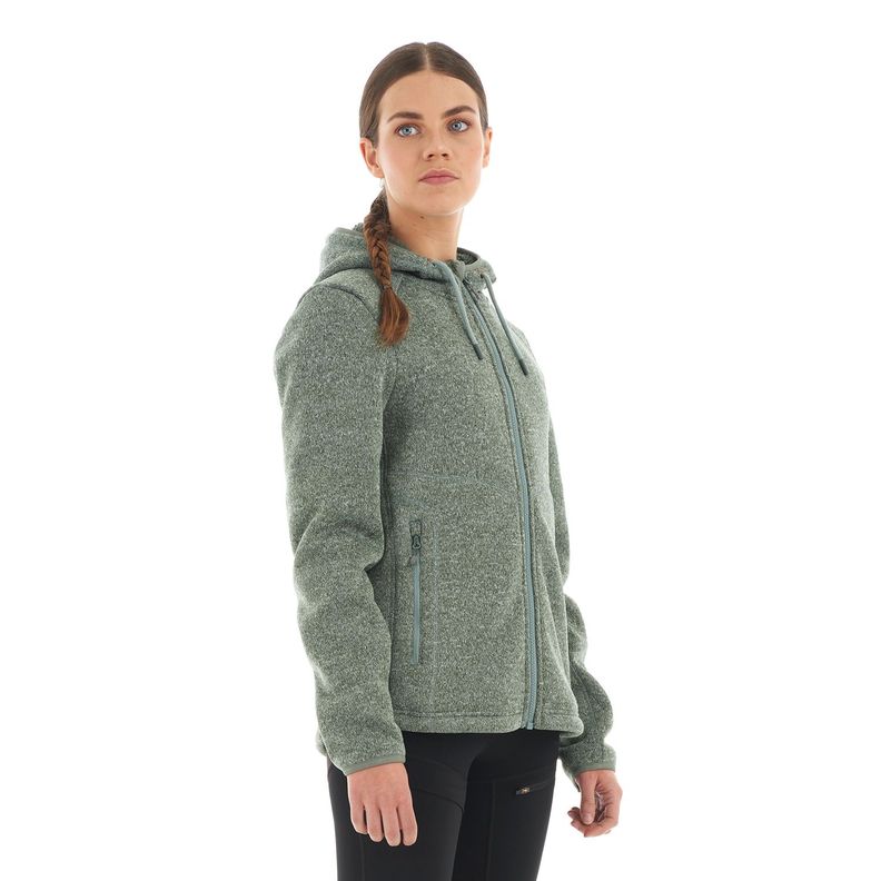 Polar Mujer Sense Blend-Pro Hoody Jacket Melange Laurel Lippi-2