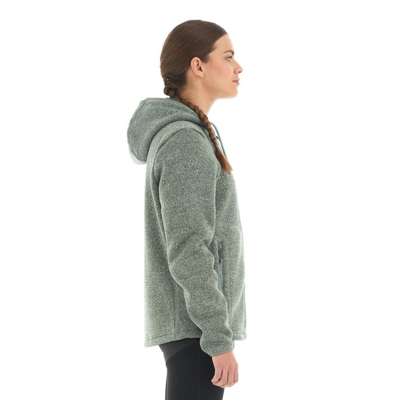 Polar Mujer Sense Blend-Pro Hoody Jacket Melange Laurel Lippi-3