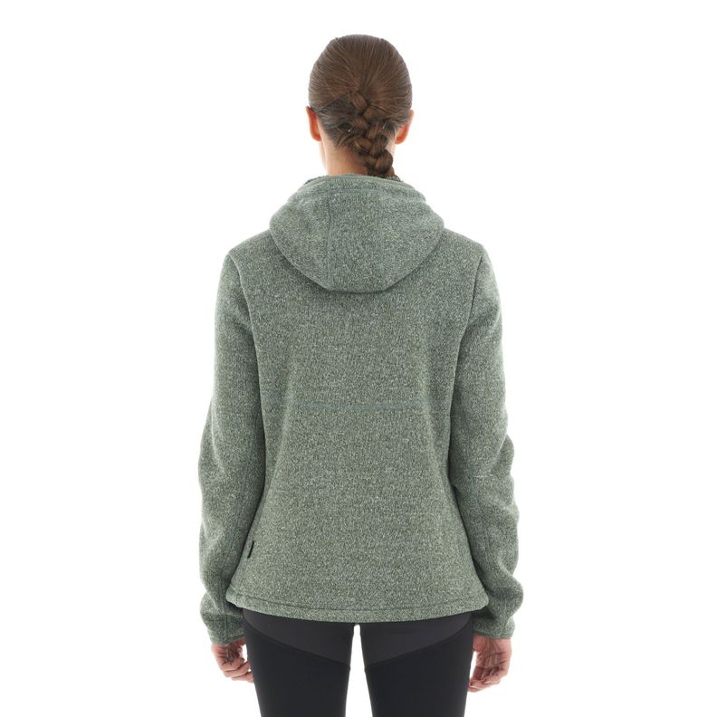 Polar Mujer Sense Blend-Pro Hoody Jacket Melange Laurel Lippi-5