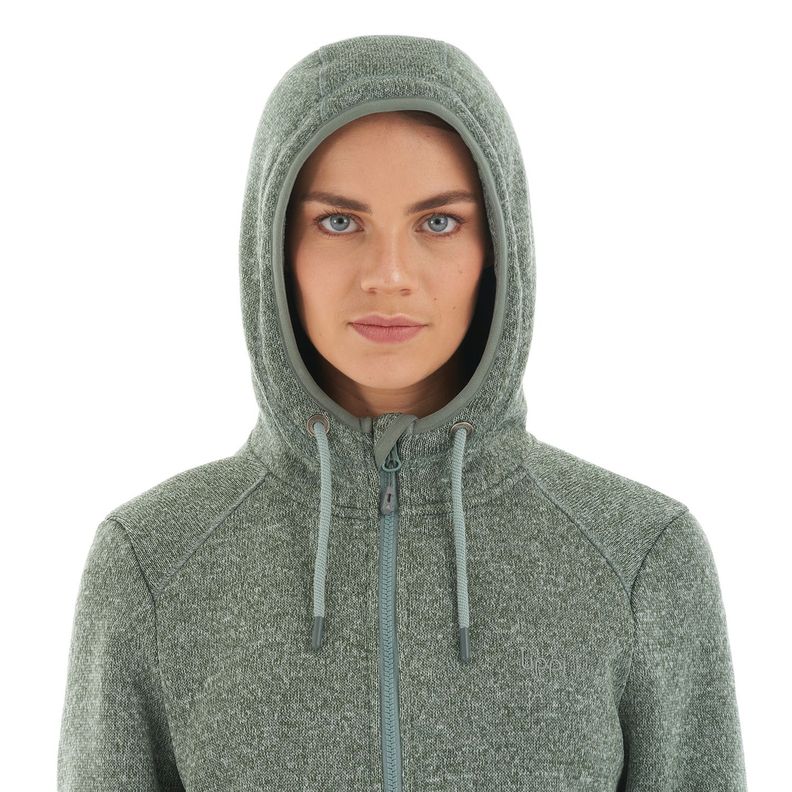 Polar Mujer Sense Blend-Pro Hoody Jacket Melange Laurel Lippi-6