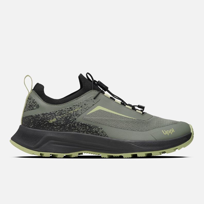 Zapatilla Hombre Light Knit Negro / Verde Lippi I26