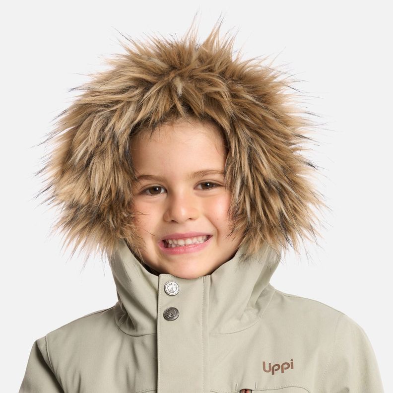 Chaqueta Niña Roble B-Dry Hoody Jacket Verde Grisaceo Lippi I24-4
