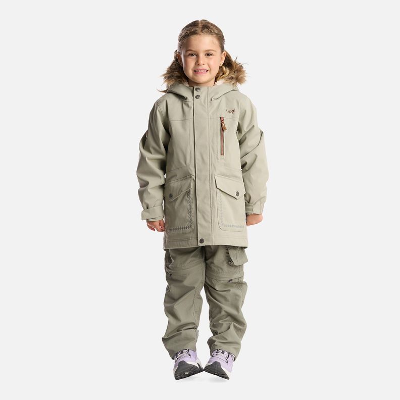 Chaqueta Niña Roble B-Dry Hoody Jacket Verde Grisaceo Lippi I24-7