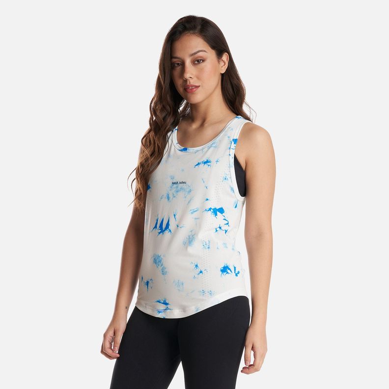Polera Mujer Equilibrio Blanco Haka Honu-2