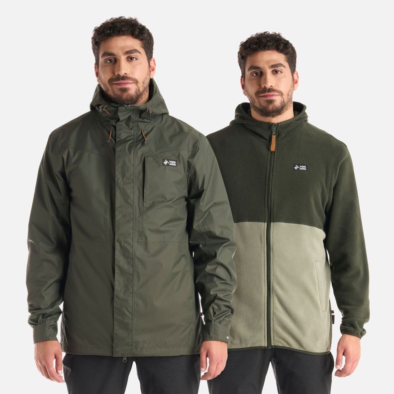 Chaqueta Hombre Corteza Verde Militar Haka Honu I25-0