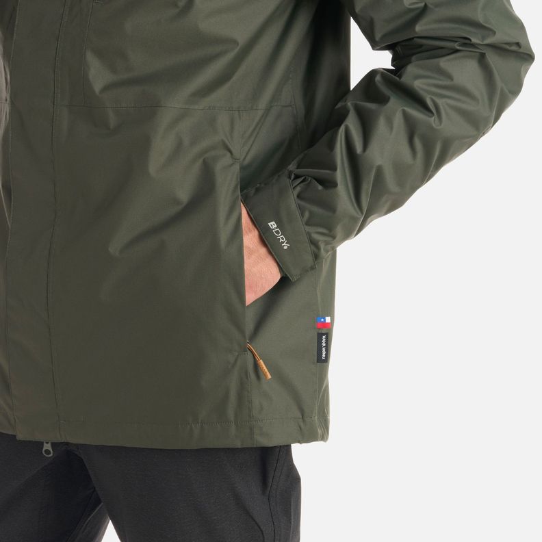 Chaqueta Hombre Corteza Verde Militar Haka Honu I25-5