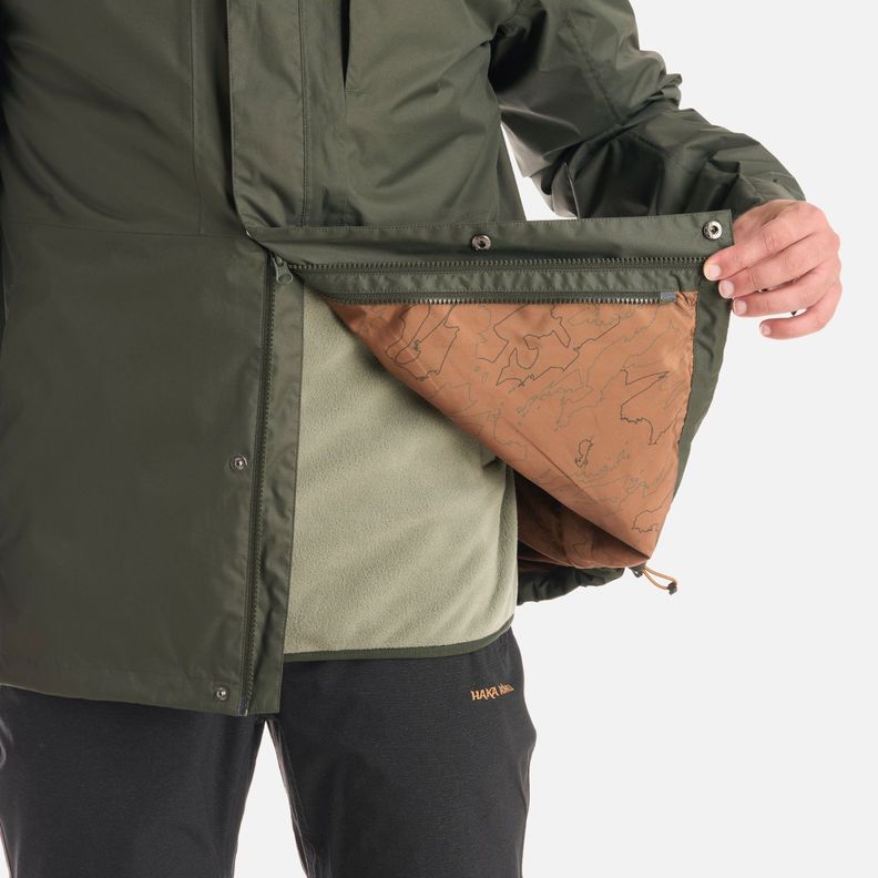 Chaqueta Hombre Corteza Verde Militar Haka Honu I25-7