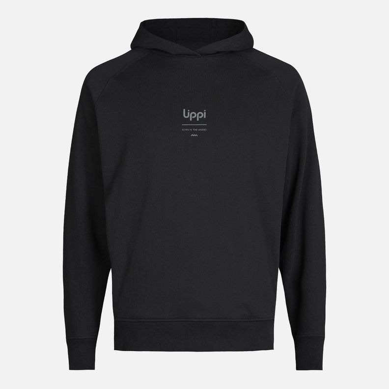 Polerón Hombre Ulmo Hoody Sweatshirt Negro Lippi I25-6