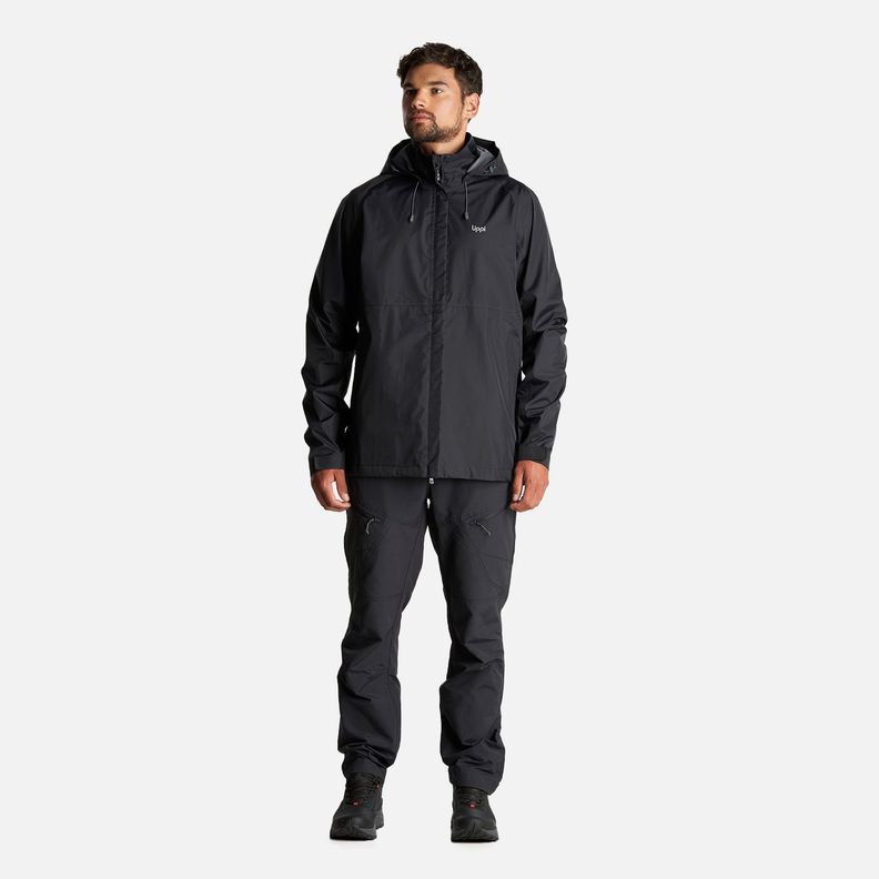 Chaqueta Hombre Alpine B-Dry Hoody Jacket Negro Lippi I23-9