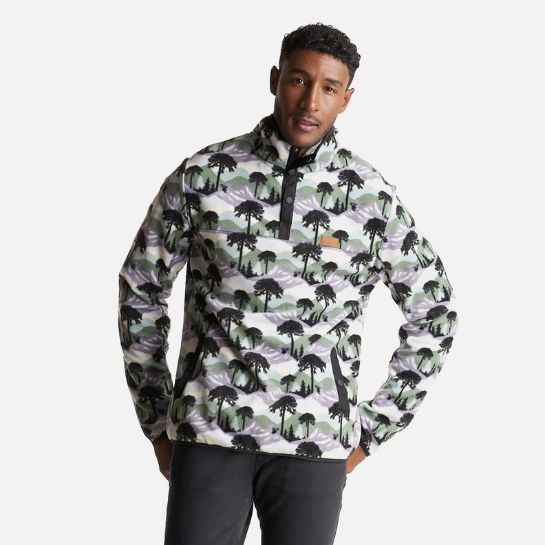 Poleron Hombre Tokerau Print Lila Haka Honu-1