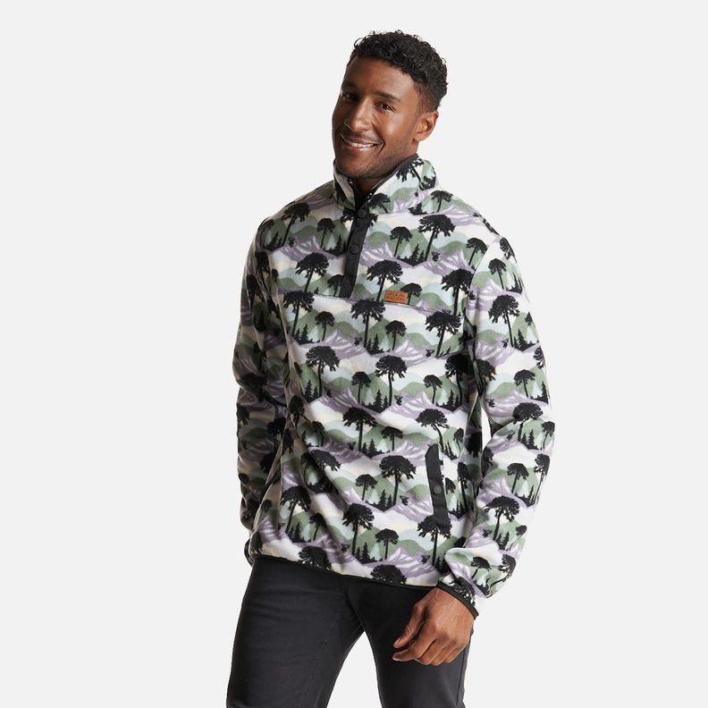 Poleron Hombre Tokerau Print Lila Haka Honu-2