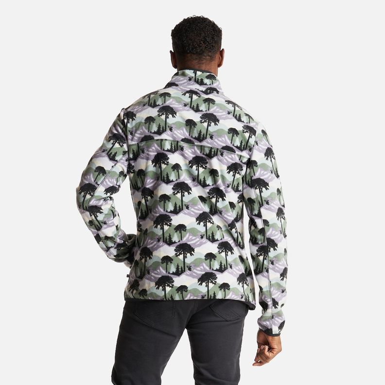 Poleron Hombre Tokerau Print Lila Haka Honu-3