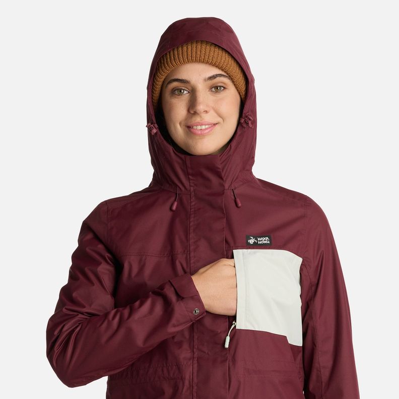 Chaqueta Mujer Kauai Burdeo Haka Honu I25-3