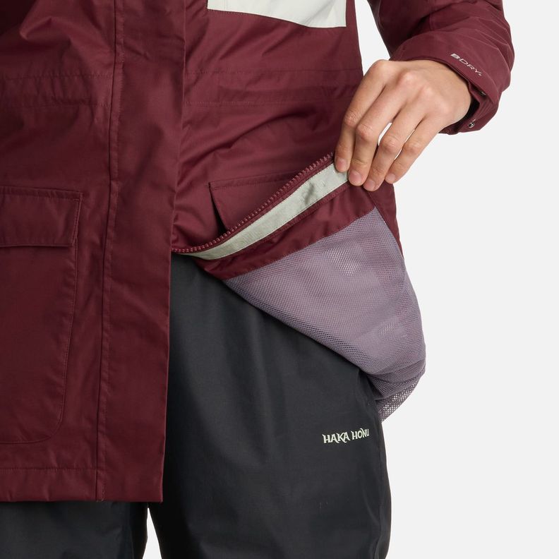 Chaqueta Mujer Kauai Burdeo Haka Honu I25-5