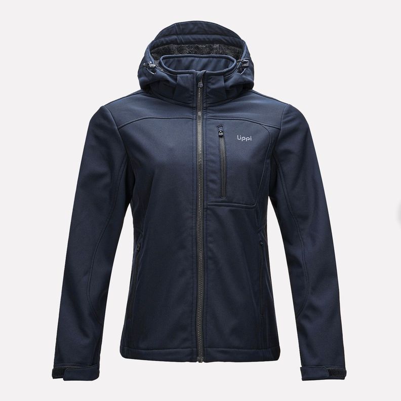 Chaqueta Mujer Macaya Softshell Hoody Jacket Azul Marino Lippi V23-0