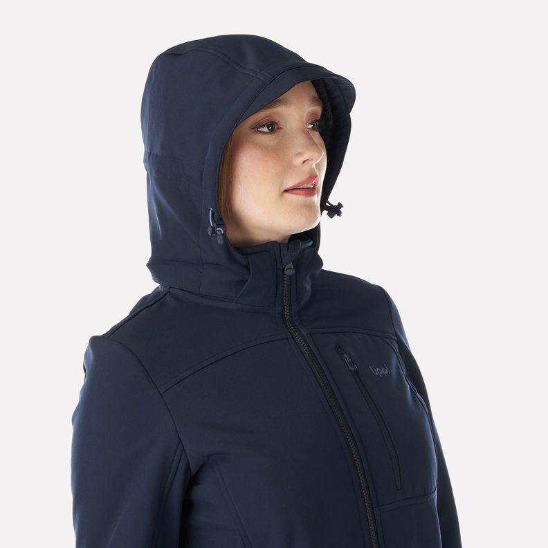Chaqueta Mujer Macaya Softshell Hoody Jacket Azul Marino Lippi V23-3