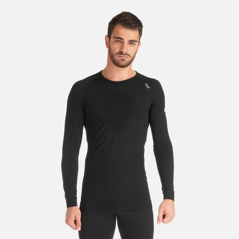 Primera Capa Hombre Skintec 2000Seamless Top Negro Lippi V25-0