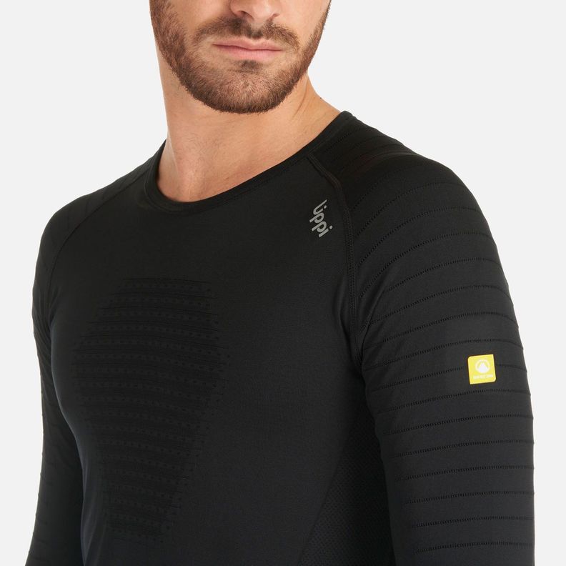 Primera Capa Hombre Skintec 2000Seamless Top Negro Lippi V25-5