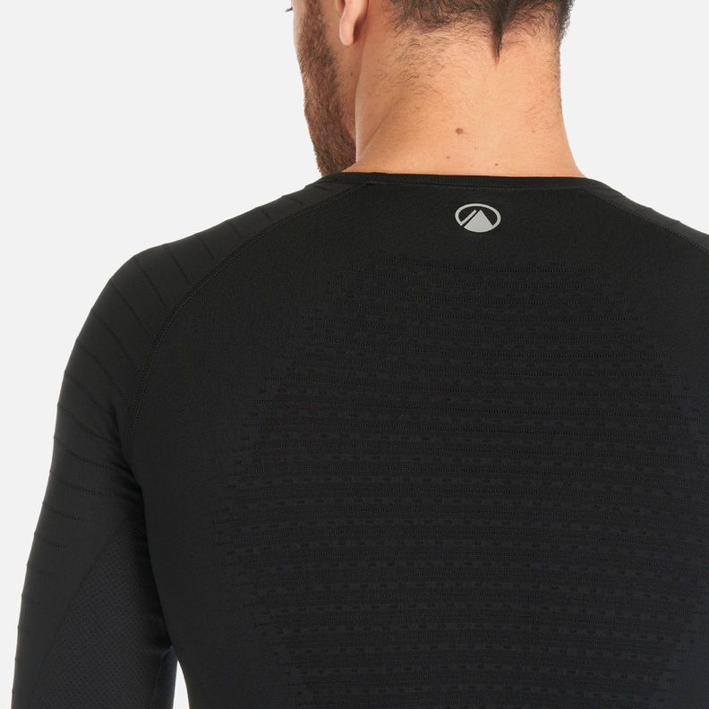 Primera Capa Hombre Skintec 2000Seamless Top Negro Lippi V25-6