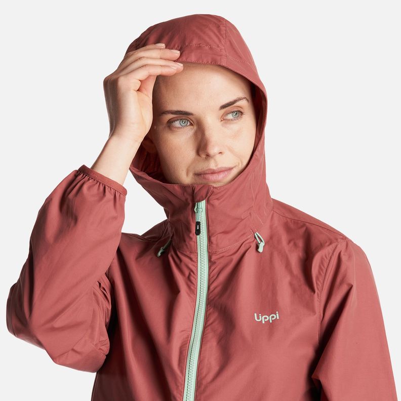 Chaqueta Mujer  WindLand  WindBreaker Hoody Jacket Rosa Oscuro Lippi-4