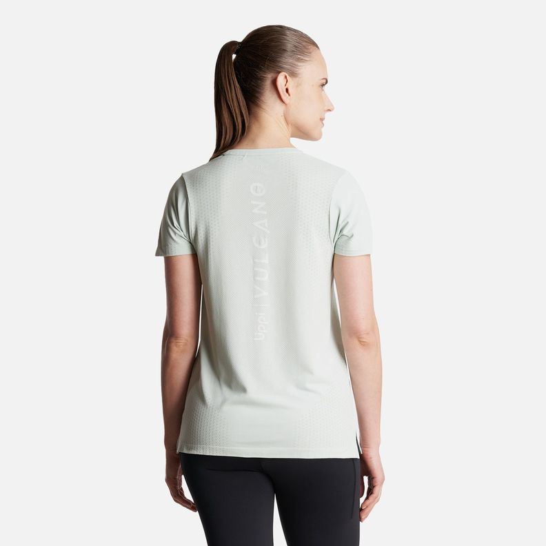 Polera Mujer  4 Run Seamless Trail Short Sleeve T-Shirt Celeste Lippi-3