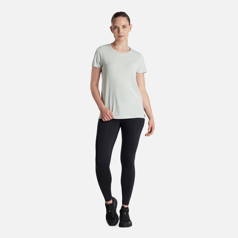 Polera Mujer  4 Run Seamless Trail Short Sleeve T-Shirt Celeste Lippi-5