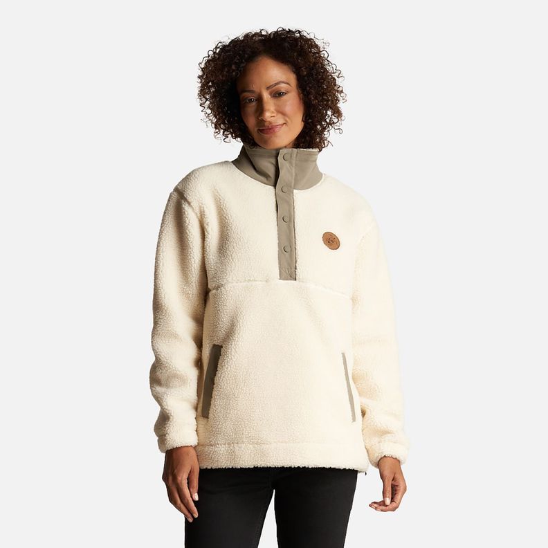 Poleron Mujer Chi-Porrito Beige Haka Honu I23-1