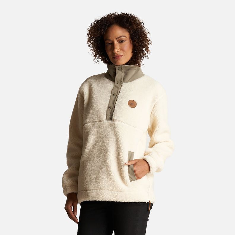Poleron Mujer Chi-Porrito Beige Haka Honu I23-2