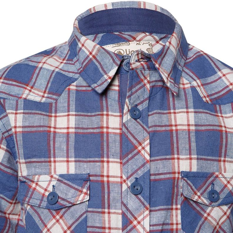 Camisa Niño Mountain Towns Shorts Sleeve Shirt Azul Grisaceo / Celeste Lippi-3