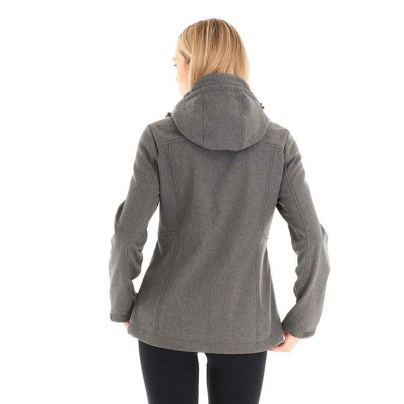 Chaqueta Mujer Macaya Softshell Hoody Jacket Melange Gris Lippi V21-5