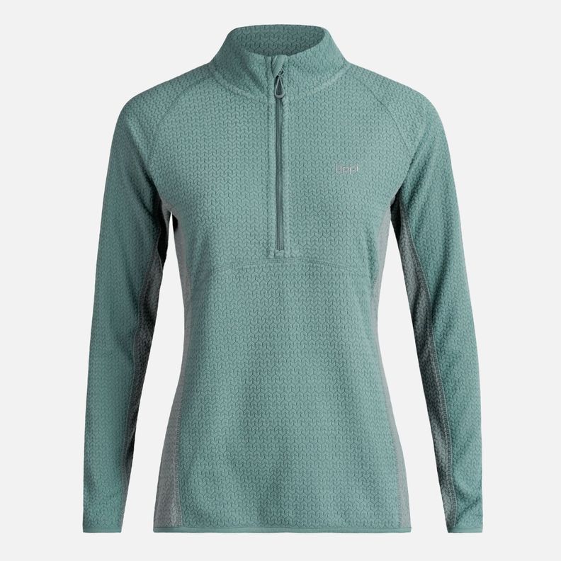 Poleron Mujer Jacaranda Nano-F 14 Zip Jade Oscuro Lippi I23-0