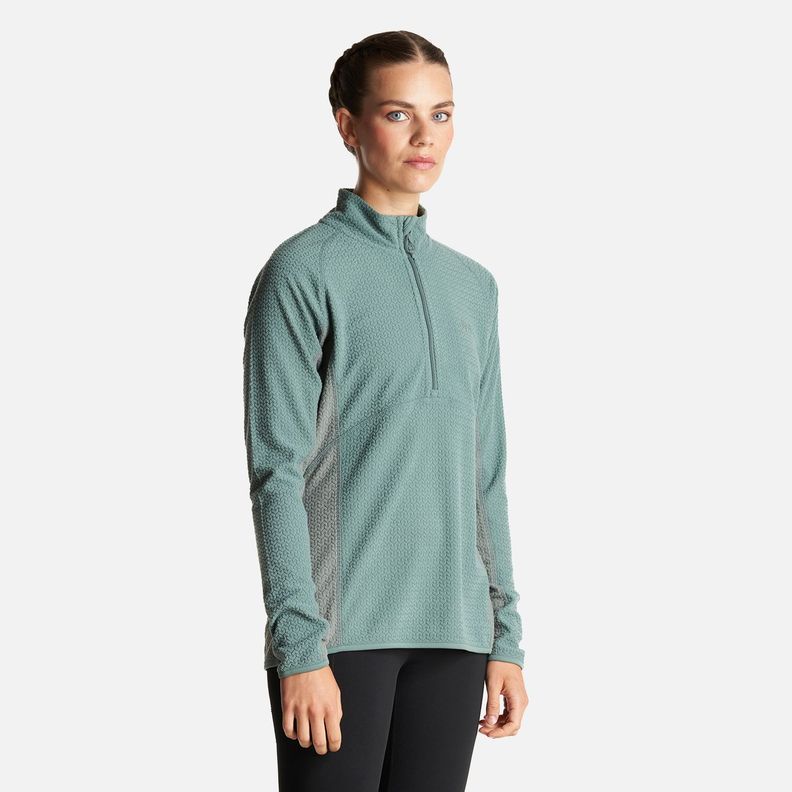 Poleron Mujer Jacaranda Nano-F 14 Zip Jade Oscuro Lippi I23-2