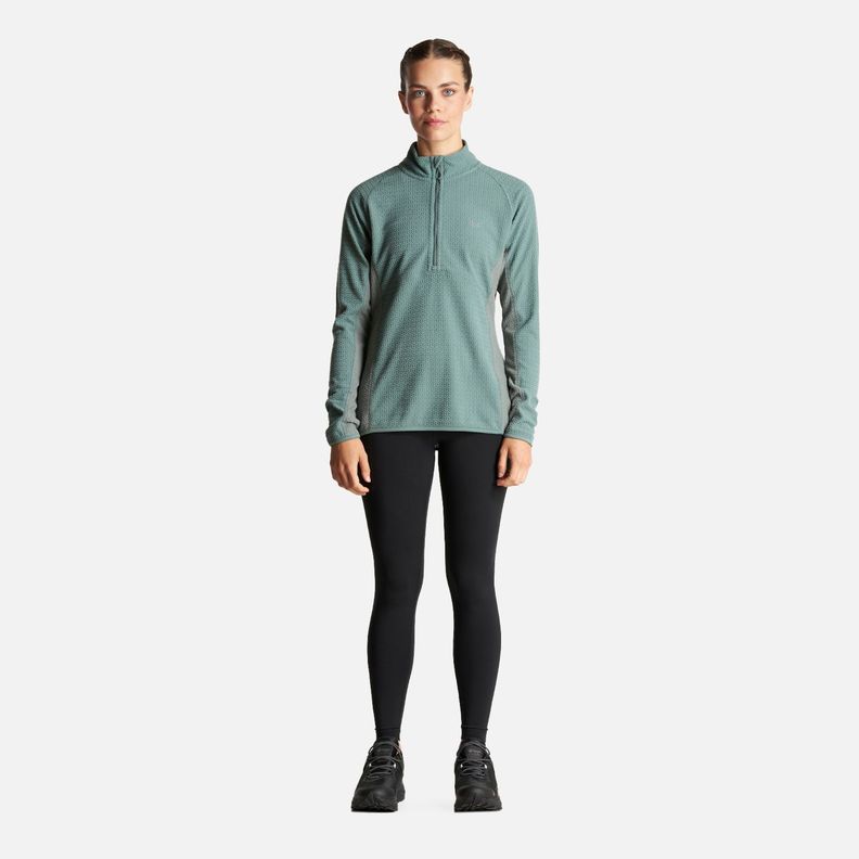 Poleron Mujer Jacaranda Nano-F 14 Zip Jade Oscuro Lippi I23-5