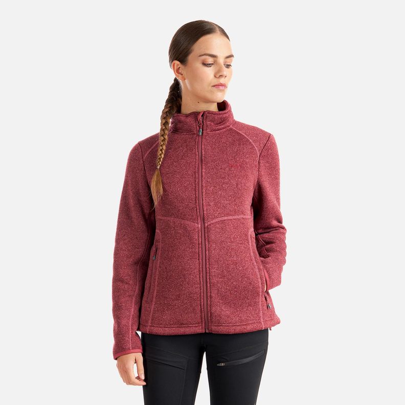 Polar Mujer Sense Blend-Pro Jacket Melange Red Lippi-1