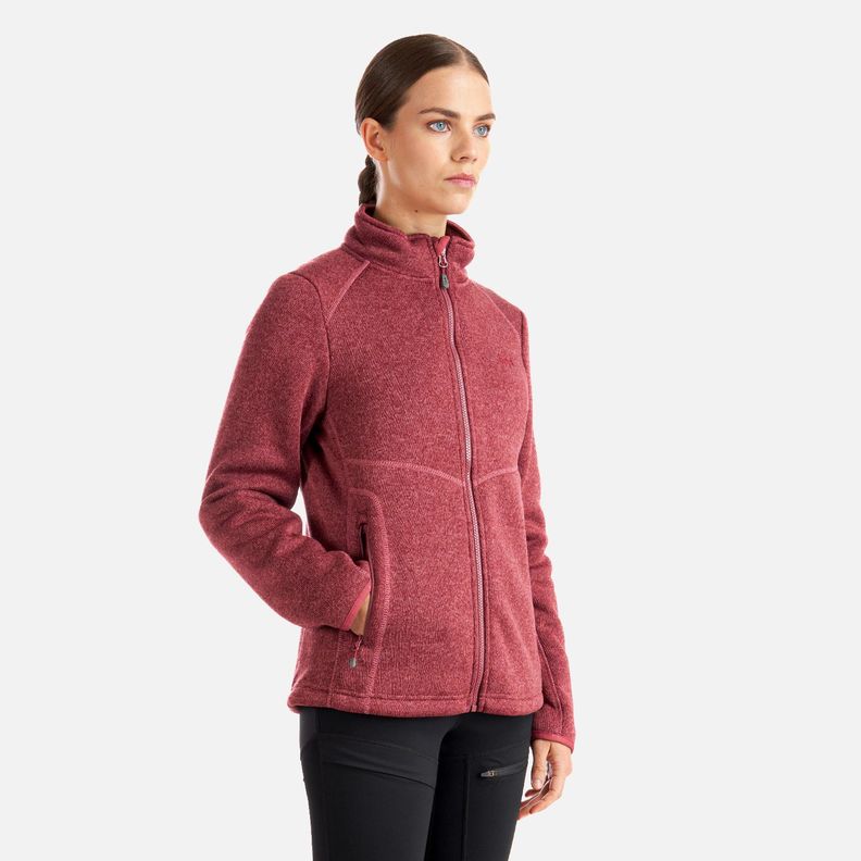 Polar Mujer Sense Blend-Pro Jacket Melange Red Lippi-2