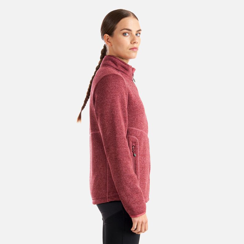 Polar Mujer Sense Blend-Pro Jacket Melange Red Lippi-3