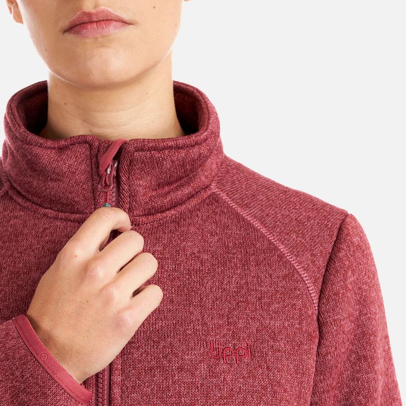 Polar Mujer Sense Blend-Pro Jacket Melange Red Lippi-5