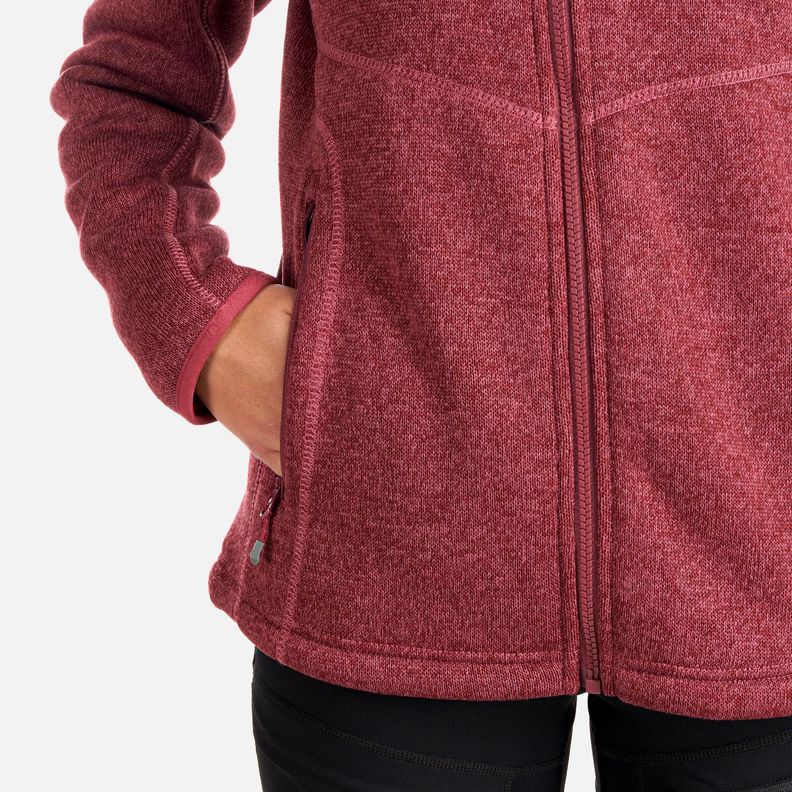 Polar Mujer Sense Blend-Pro Jacket Melange Red Lippi-6