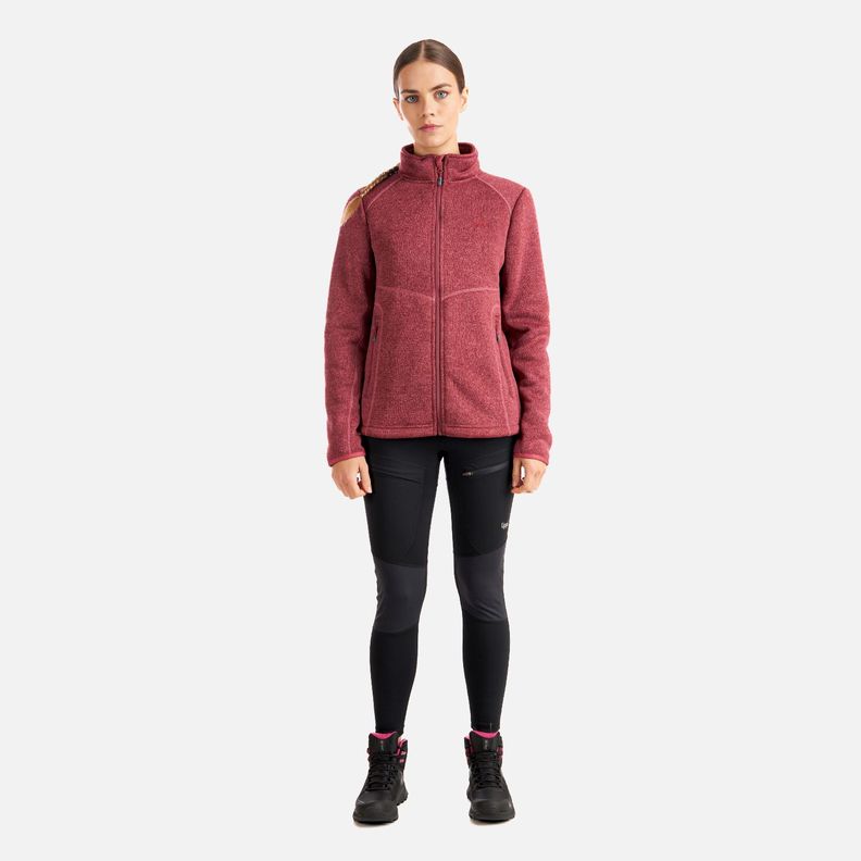 Polar Mujer Sense Blend-Pro Jacket Melange Red Lippi-7