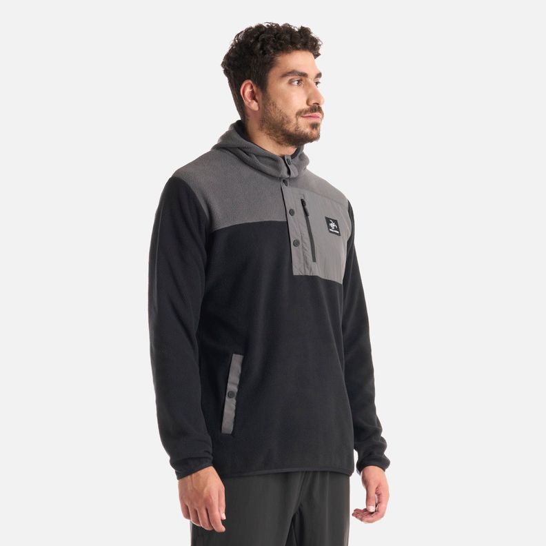 Polerón Hombre Tokerau Hoody Negro Haka Honu I25-1