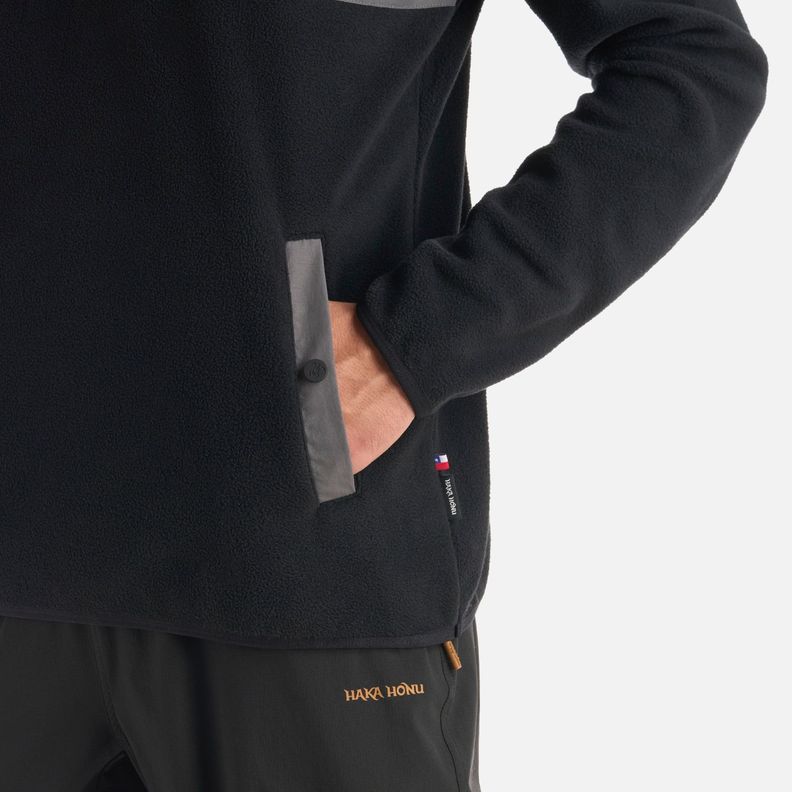 Polerón Hombre Tokerau Hoody Negro Haka Honu I25-4