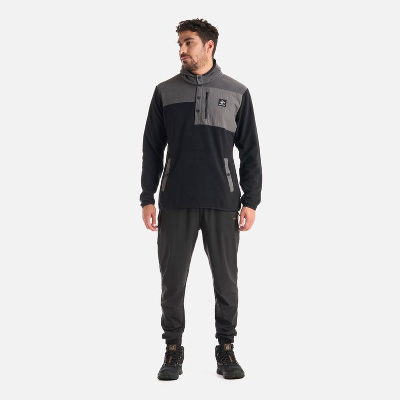 Polerón Hombre Tokerau Hoody Negro Haka Honu I25-5