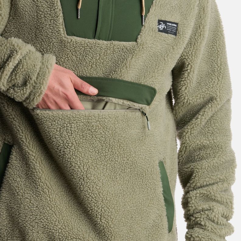 Poleron Hombre Chi-Porrito Verde Claro Haka Honu-5