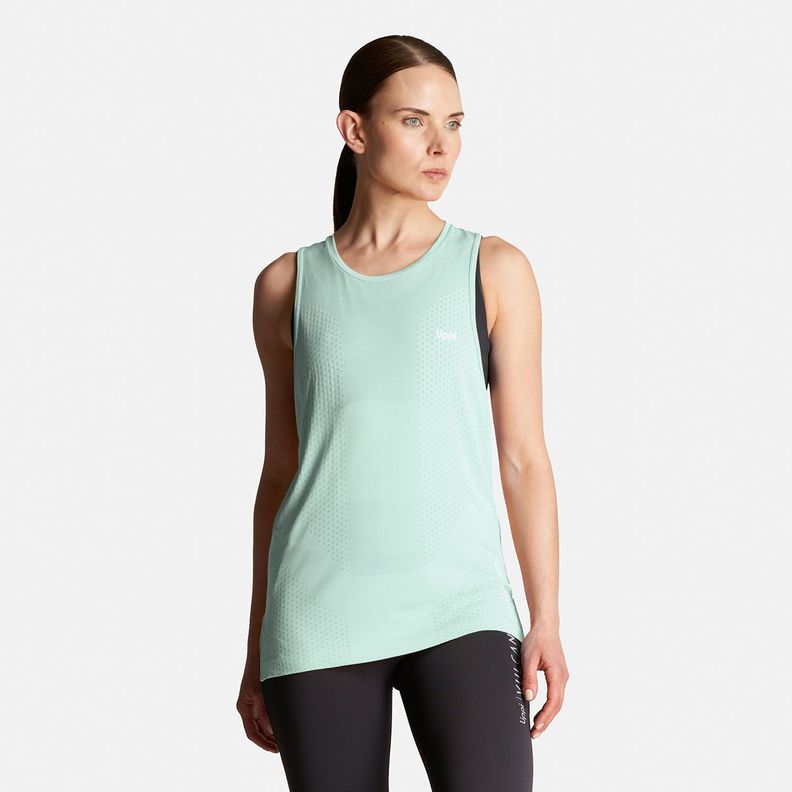 Polera Mujer 4 Run Seamless Trail T-Shirt Celeste Lippi-1